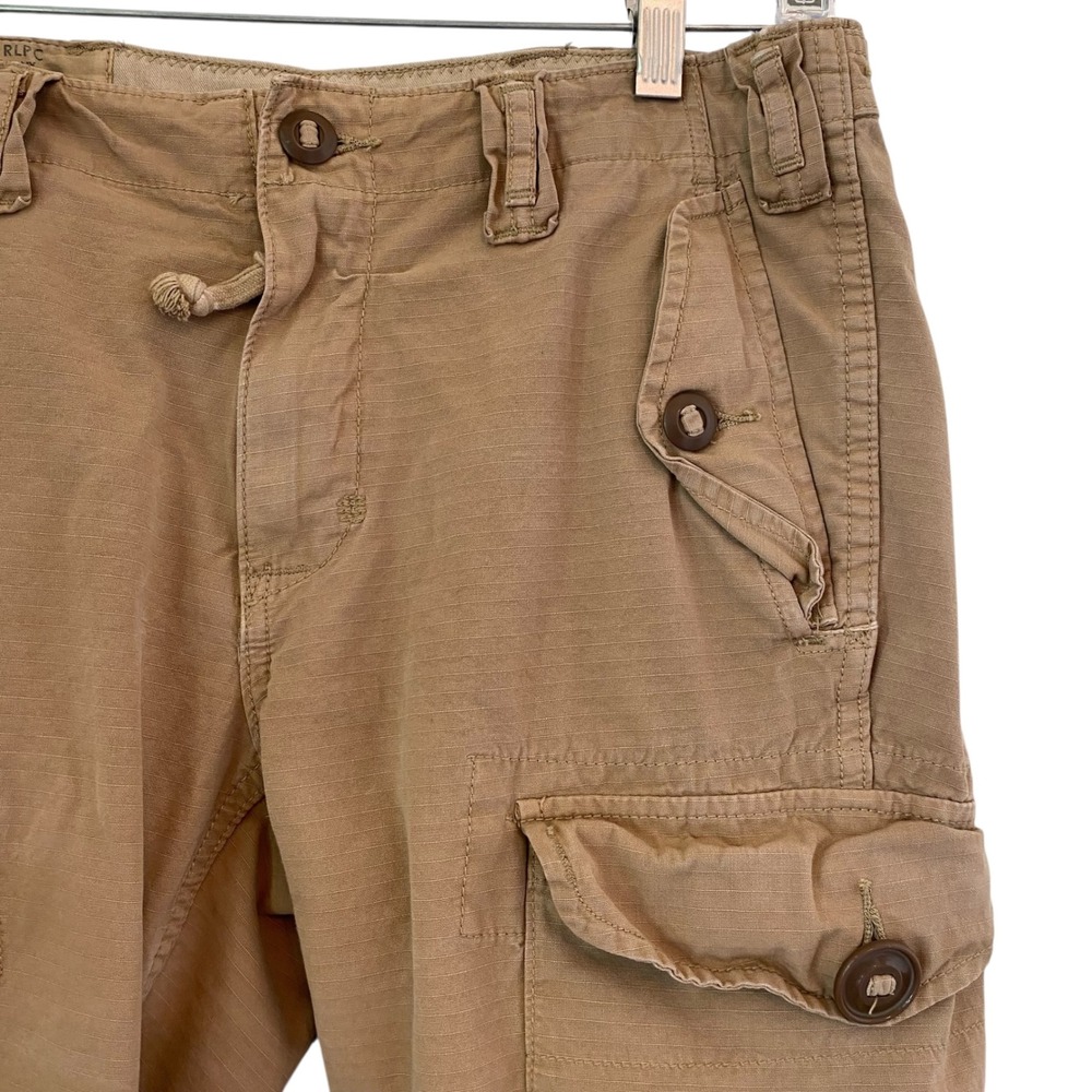 Polo Ralph Lauren RLPC Trousers 30x29 Combat Tan Pants OG 107 GS Military Cargo - Picture 10 of 14